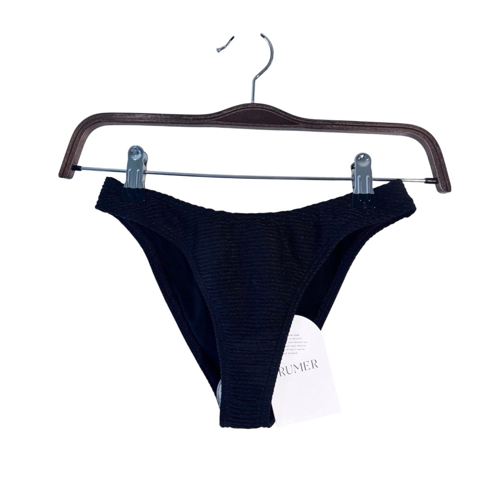 Rumer‎ the Label ROSA BIKINI PANT Black Swim Bottoms L